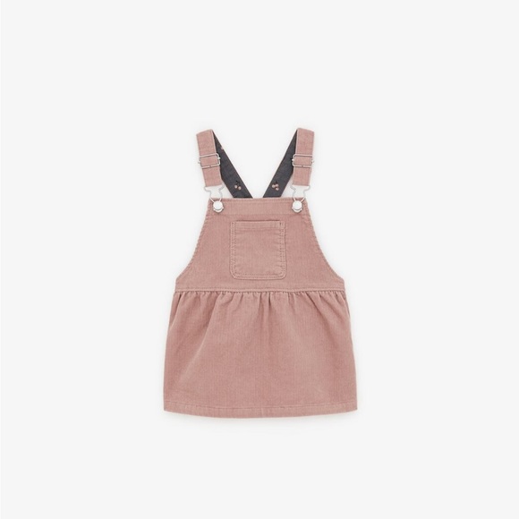 Zara Baby Corduroy Overall Dress & Marled Knit Cardigan Outfit Sz 6-9 months - Picture 3 of 4